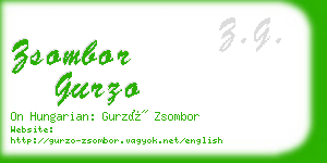 zsombor gurzo business card